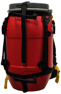 Recreational Barrel Works 30L Red Barrel and Expedition Harness Package